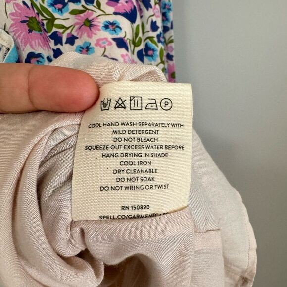 SPELL Impala Lily Handkerchief Floral Dress - Picture 6 of 9